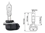 Halogeenpirn 12V 37.5W, (PGJ13)