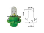 Plastsokliga pirn 24V 1.2W (BAX8.4D)