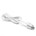 Кабель Силикон для зарядного устройство - MICRO USB 100CM белый