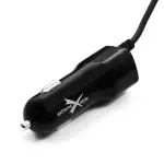 laadija auto MICRO USB / lisaks USB must 12/24V