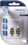 12v sv8.5-8 led pirn 0.5w 31mm c5w canbus premium blister 2tk(osram led) m-tech