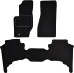 Põrandamatid ( komplekt, veluur, 3tk., värv must, 5 uksele) JEEP COMMANDER 09.05-12.10 suv/ Off-road