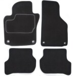 Põrandamatid ( komplekt, veluur, 4tk., must) SKODA YETI 05.09-12.17 suv/ Off-road