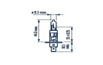 лампа, фары дальнего света H1 LL 12V NARVA