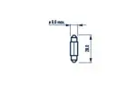 лампа, salongivalgustus C3W 8x28 12V NARVA