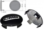 cms kapsel 57mm, must, hõbedane logo