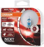 12v h11 pirn 55w pgj19-2 night breaker laser +150% hcb 2tk Osram 64211NL-HCB 