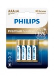 батарея AAA PREMIUM ALKALINE LR03 блистер упаковка 4шт.