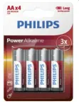 patarei AA POWER ALKALINE LR6 kuni 109% rohkem voolu BLISTER 4tk.