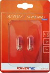 12v t10 лампа 5w w2.1x9.5d wy5w желтый powertec блистер упаковка 2шт m-tech
