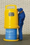 KINGSPAN Konteiner kasutatud filtritele TIDYTOP, värv kollane (esteetiline kaitse vaadile 205l)