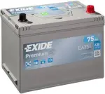 аккумулятор Exide Premium 75Ah 630A 270x173x222 -/+ EA754