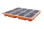 KINGSPAN vaadialus 4 vaati, mahutavus 215l, Mõõdud 1410x1410x140 mm, oranž
