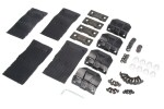 Paigalduskomplekt katuseraamile SNOVIT 310087 ( Traditsiooniline, 4 tk) AUDI A3; KIA CERATO; SEAT IBIZA III; TOYOTA PRIUS; VW GOLF PLUS, JETTA III, PASSAT, POLO 1.2-3.6 10.01-