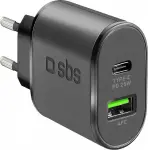 laadija usb-c pd 25w + usb-afc 18w sbs