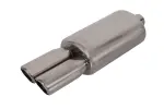 глушитель турбоворкс 40 2.5", 335х190/140, концы 2х77мм, впуск 63мм