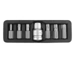kruvikeeraja otsikute komplekt TORX auguga S.TR25-TR55 7osa