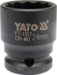 YATO YT-1027 padrun löök rummu 12-kant 1/2 24MM