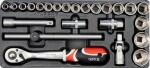 YATO YT-5537 tööriistad komplekt  1/2 24tk