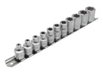 11-osaline e-torx padrunvõtmete komplekt, 3/8″