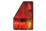 ASPOCK A24-4001-007 / taillight left earpoint (12v, with turn signal, fog light, with stop light, parking light, triangular reflector, bolts, number of connections: 5, connection: bayonet 5pin)