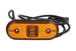 ASPOCK A31-2007-244 / side marker lights right/left, unipoint i, shape: oval, orange, led, height 44mm, width 119mm, depth 18mm, surface, cable length 1500mm, no hanger, 24v (connection: ass3 3pin, ip69k, unipoint i)