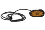 ASPOCK A31-2300-157 / side marker lights right/left, flatpoint ii, shape: oval, orange, led, height 46mm, width 102mm, depth 17mm, surface, cable length 2000mm, no hangers, 24v (connection: superseal 2pin, ip69k, flatpoint i