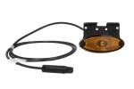 ASPOCK A31-2367-054 / side marker lights right/left, flatpoint ii, shape: oval, orange, led, height 46mm, width 102mm, depth 13mm, hanging, cable length 1500mm, with hanger, 24v (connection: ass3 3pin, flatpoint ii)