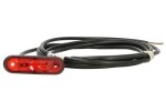 ASPOCK A31-7200-017 / side marker lights right/left, posipoint ii, red, led, height 24.3mm, width 81.4mm, depth 20mm, embossed, cable length 3500mm, 12/24v (posipoint ii)