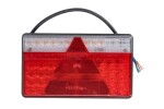 ASPOCK A35-0201-007 / taillight left multi led (led, 24v, with turn signal, fog light, reverse light, with stop light, parking light, triangular reflector, cable length: 0.5m, flat)