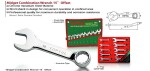 TOPTUL Leht- silmusvõti 15° nihe lühike satiin 9mm