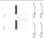 A.B.S.  Lisakomplekt, ketaspiduriklotsid 1125Q