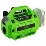 akukompressor 20v. max. 380l/min. max. 11bar. harjavaba jbm