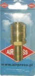 AIRPRESS Suruõhu kiirliides messingist vooliku otsaga 6mm