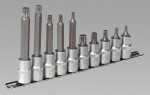 Spline торцевая головка насадки Комплект 10шт 1/2 Sq Drive AK6215