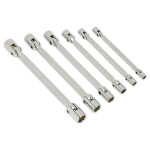 двойной Flexi-хорошие торцевая головка Spanner Комплект 6pc полностью полированный meetermõõdustik AK635
