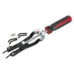 SEALEY stopperirõnga tangid  15-49mm,  9-45mm,  2.65mm: 15°, 45°, 3mm: 45°