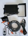 ümberlülitus kaamera/monitor komplekt, display: 7 tolli, Toiteallikas: 12/24V (kit sisaldab: kaamera, värv display, wire 20m)
