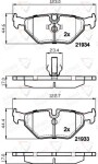 ALLIED NIPPON Piduriklotsi komplekt,  ketaspidur ADB01024