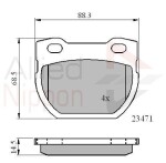 ALLIED NIPPON Piduriklotsi komplekt,  ketaspidur ADB01078