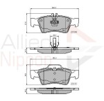 ALLIED NIPPON Piduriklotsi komplekt,  ketaspidur ADB01118