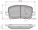 ALLIED NIPPON Piduriklotsi komplekt,  ketaspidur ADB01132