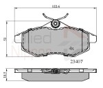 ALLIED NIPPON Piduriklotsi komplekt,  ketaspidur ADB01145