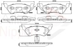 ALLIED NIPPON Piduriklotsi komplekt,  ketaspidur ADB01164