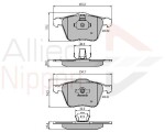 ALLIED NIPPON Piduriklotsi komplekt,  ketaspidur ADB01280