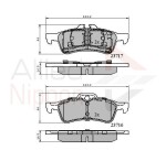 ALLIED NIPPON Piduriklotsi komplekt,  ketaspidur ADB01317