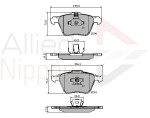 ALLIED NIPPON Piduriklotsi komplekt,  ketaspidur ADB01322