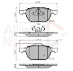 ALLIED NIPPON Piduriklotsi komplekt,  ketaspidur ADB01323