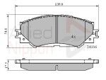 ALLIED NIPPON Piduriklotsi komplekt,  ketaspidur ADB01515