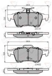 ALLIED NIPPON Piduriklotsi komplekt,  ketaspidur ADB01599